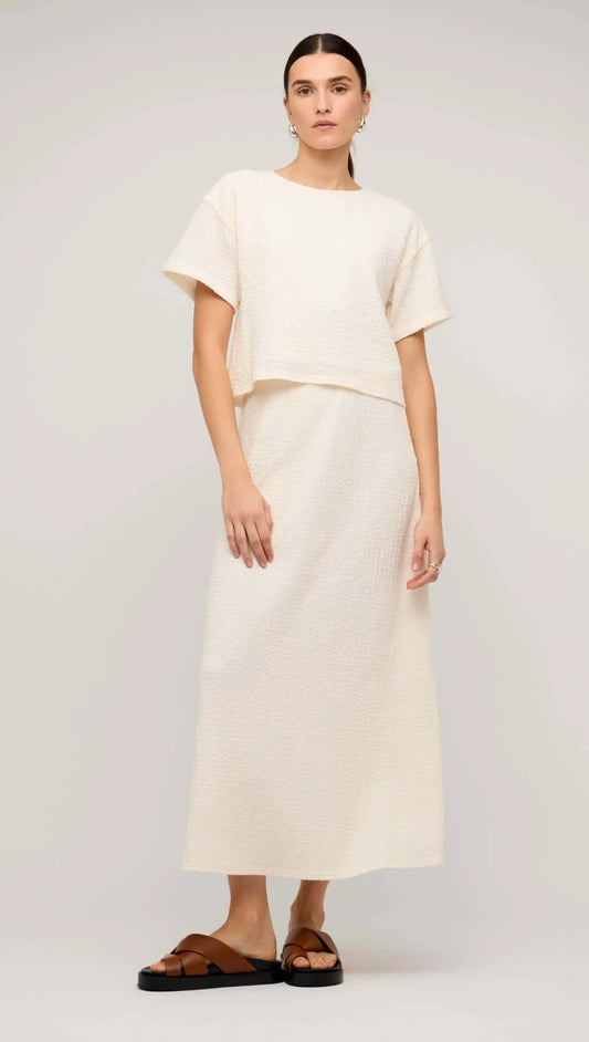 LYRIC MIDI SKIRT