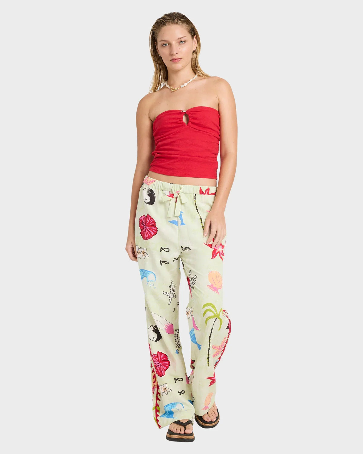 LOTTIE HALL WVN ELST PANT