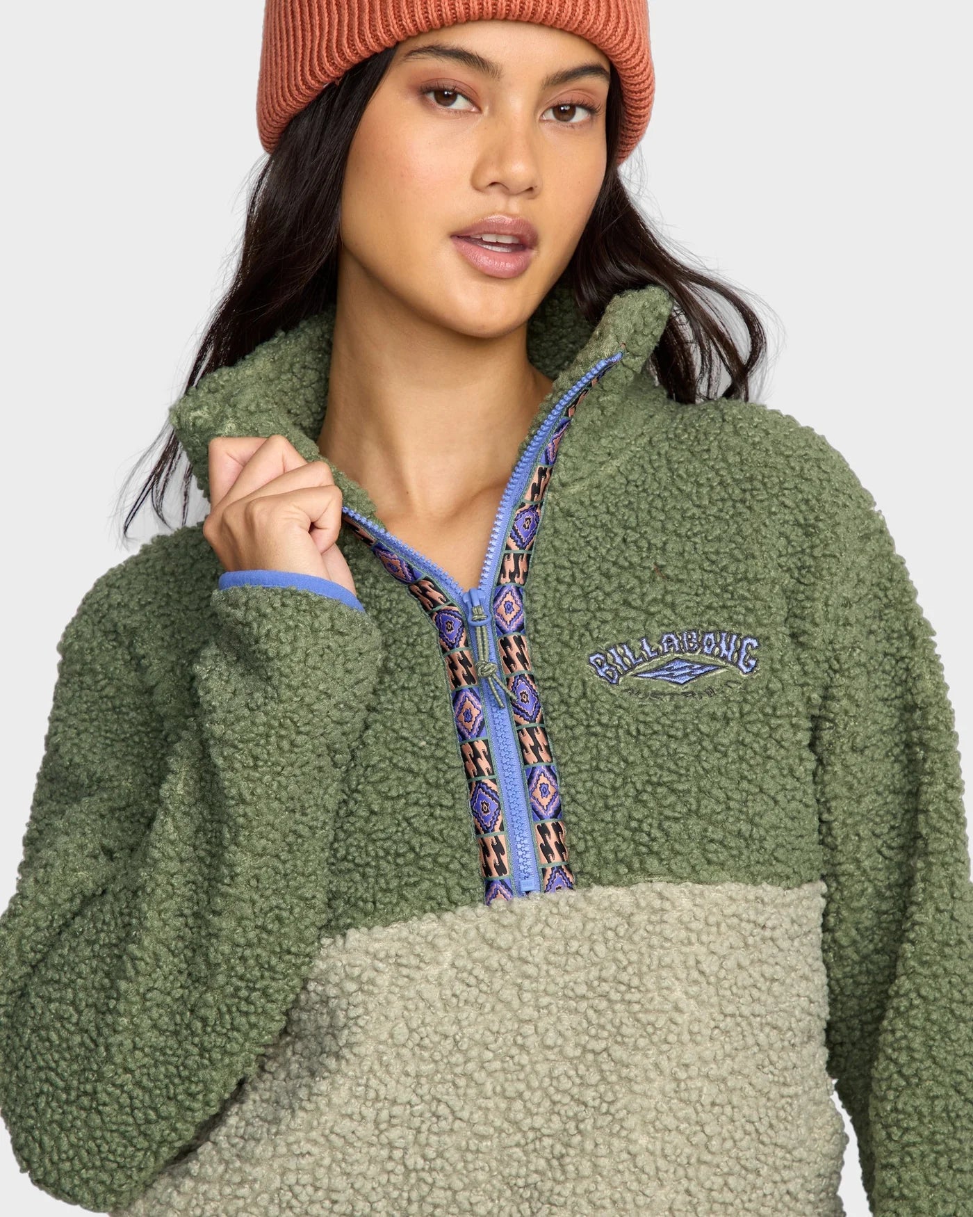 HORIZON MOCK NECK HALF ZIP FLC