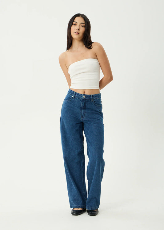BELLA - DENIM WIDE LEG BAGGY JEAN