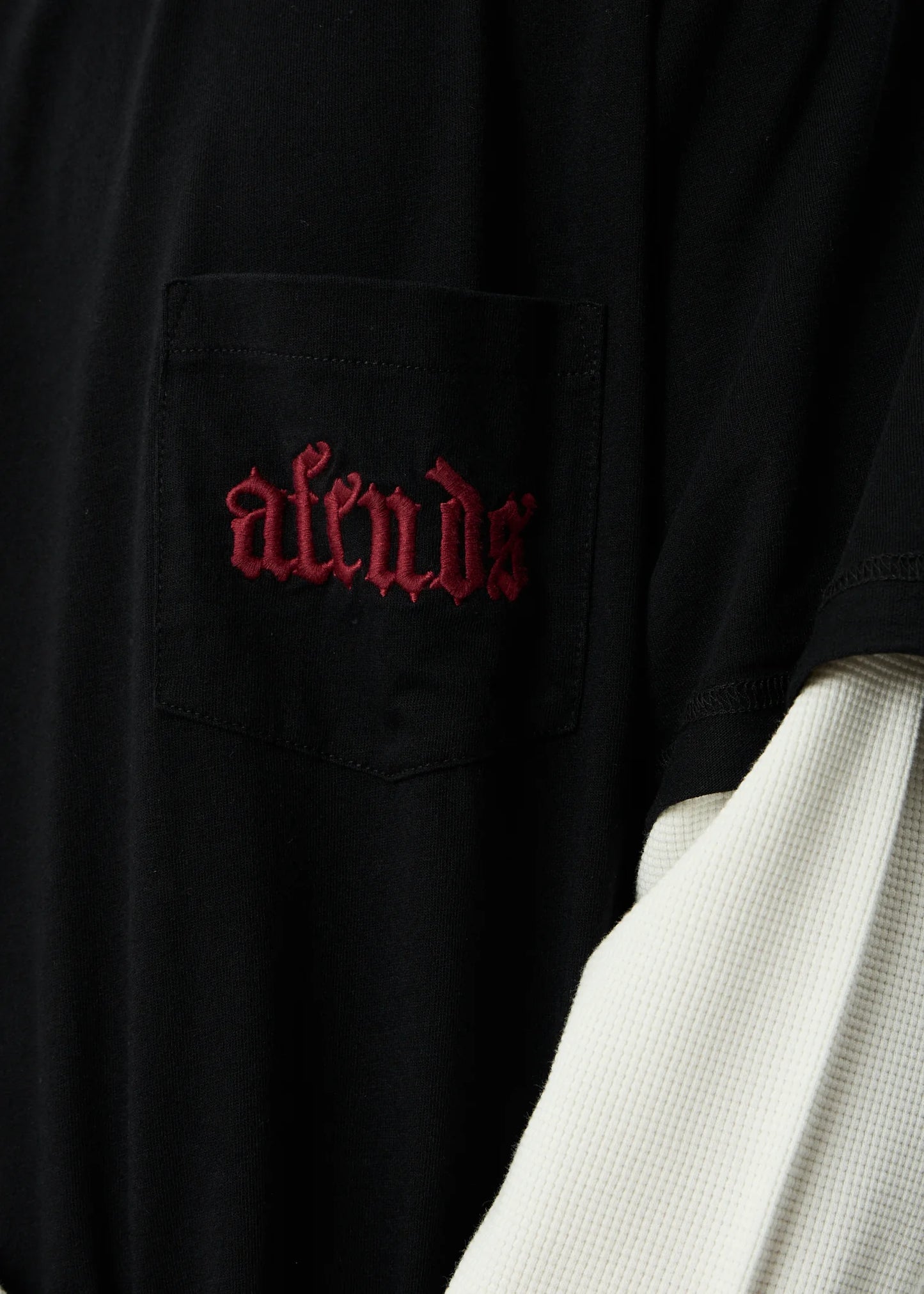 DROP ZONE - LAYERED WAFFLE LONG SLEEVE TEE