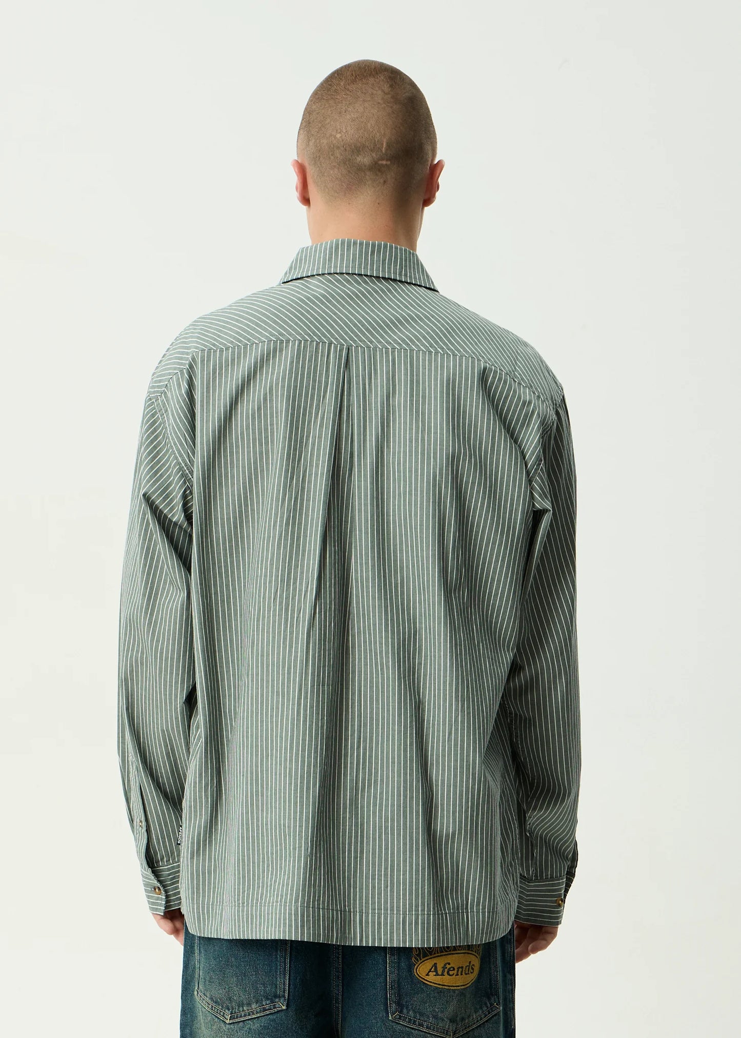 PINNED - OVERSIZED STRIPED LONG SLEEVE SHIRT