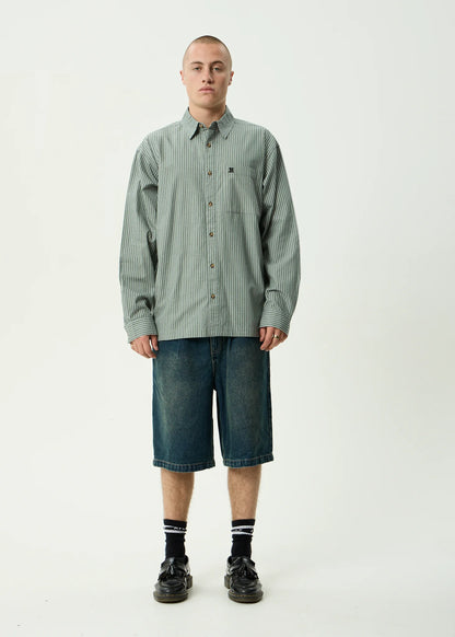 PINNED - OVERSIZED STRIPED LONG SLEEVE SHIRT