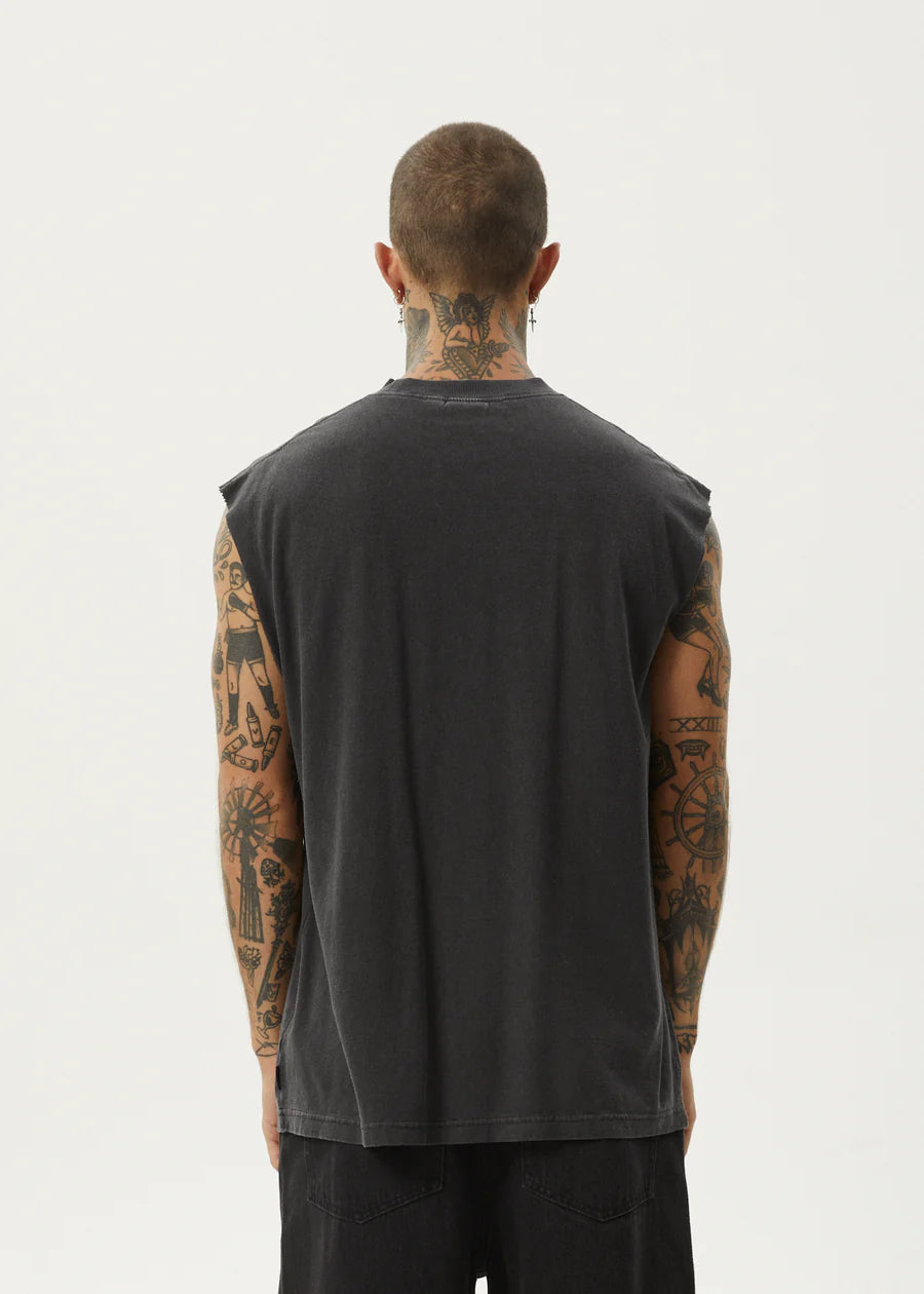 Vacation - Hemp Sleeveless Tee - Stone Black
