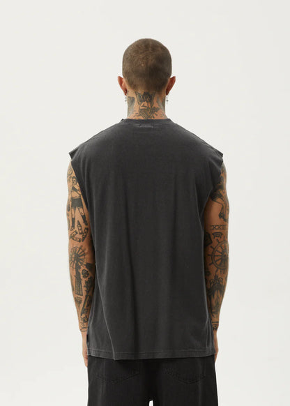Vacation - Hemp Sleeveless Tee - Stone Black