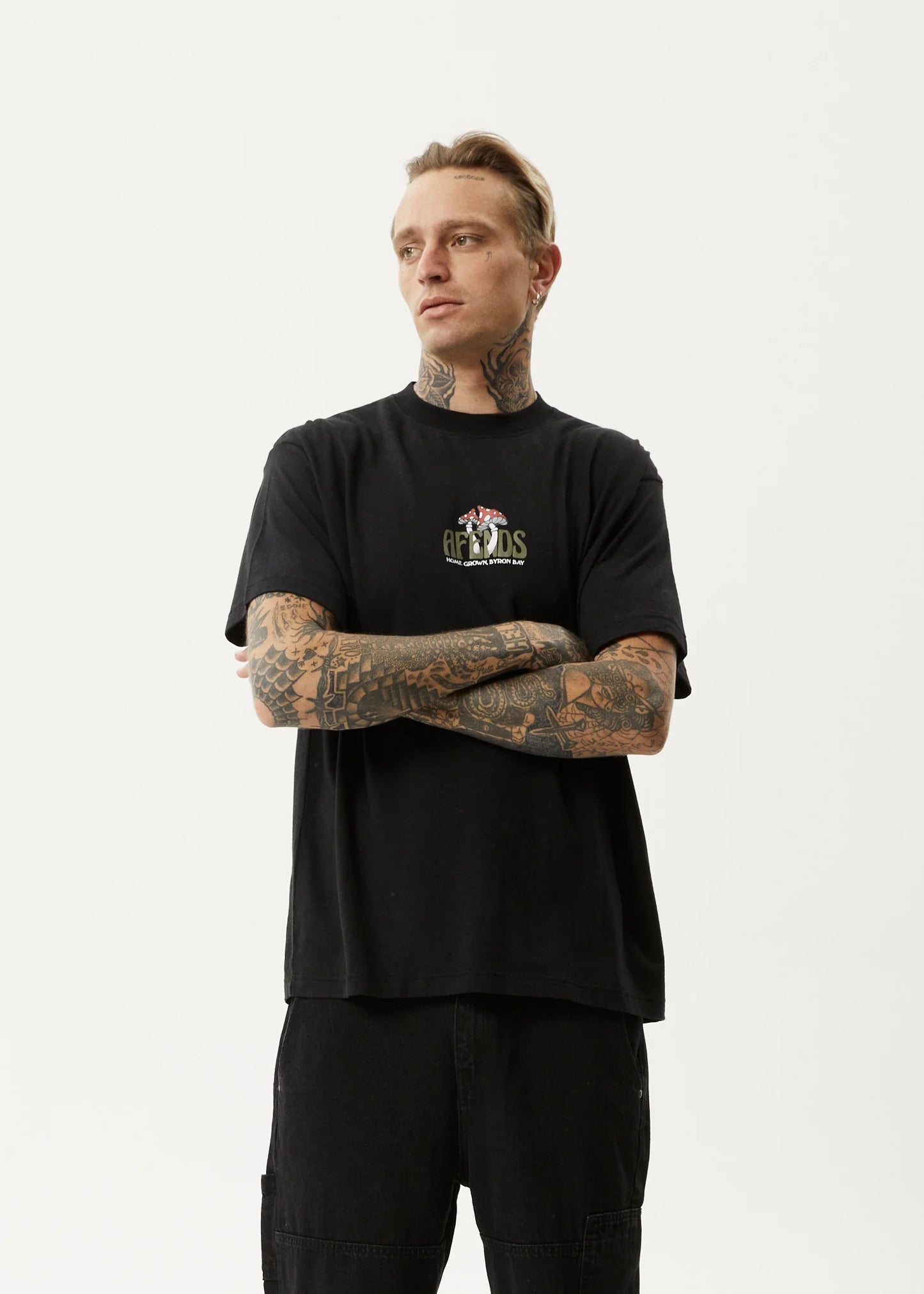 Let It Grow - Hemp Boxy Fit Tee - Black