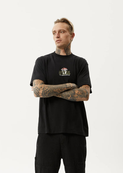 Let It Grow - Hemp Boxy Fit Tee - Black