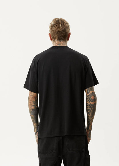 Let It Grow - Hemp Boxy Fit Tee - Black
