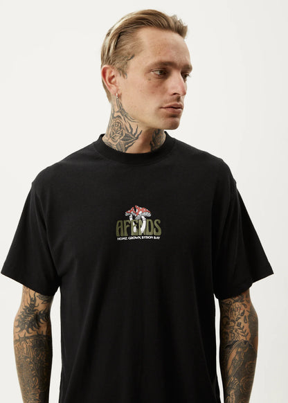 Let It Grow - Hemp Boxy Fit Tee - Black