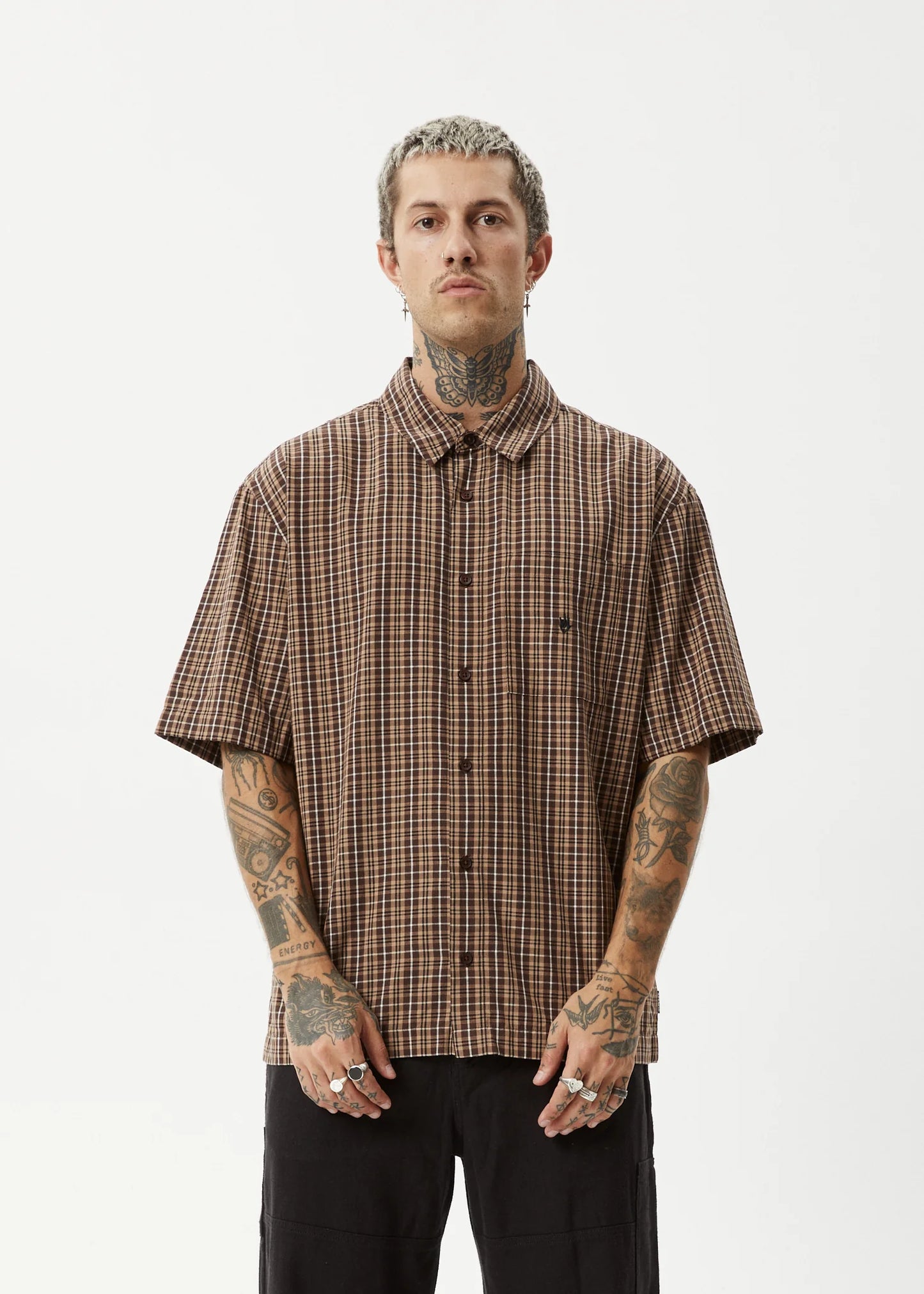 Hometown - Short Sleeve Shirt - Coffee