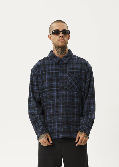Questions - Recycled Flannel Shirt - Dusk Check