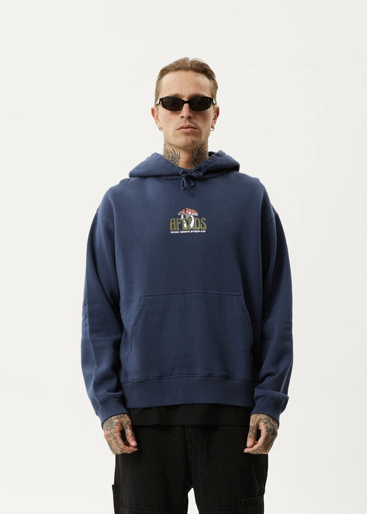 Let It Grow - Recycled Pull On Hood - Navy