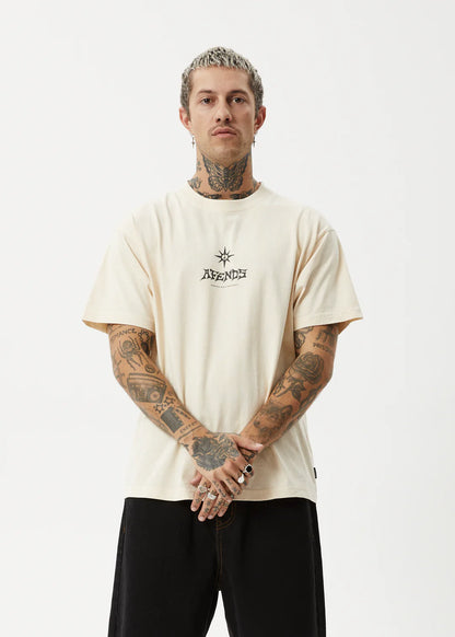 Peace Out - Boxy Fit Tee - Sand