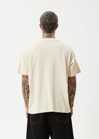 Peace Out - Boxy Fit Tee - Sand