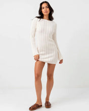 Load image into Gallery viewer, CHARLIZE LONG SLEEVE KNIT MINI DRESS
