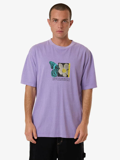 Morphing Oversize Fit Tee - Violet Tulip