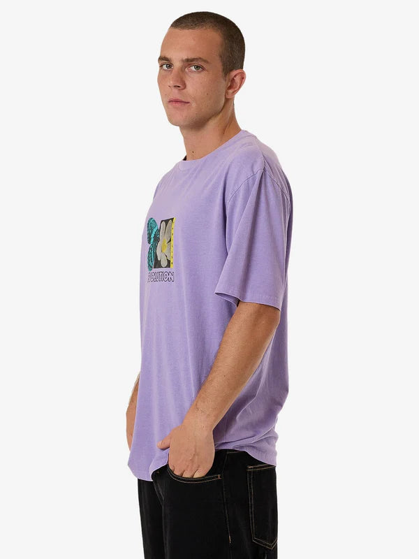 Morphing Oversize Fit Tee - Violet Tulip