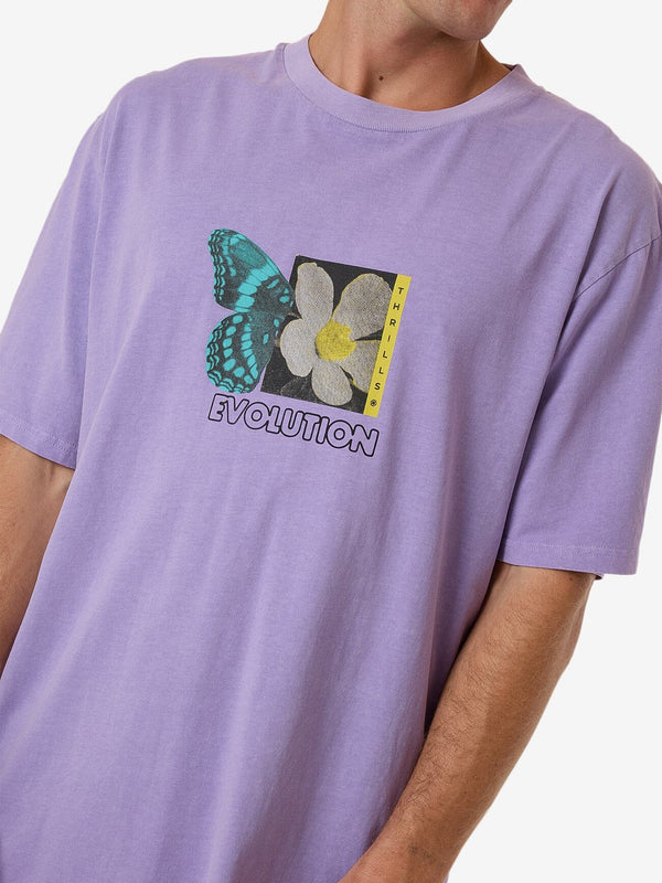 Morphing Oversize Fit Tee - Violet Tulip
