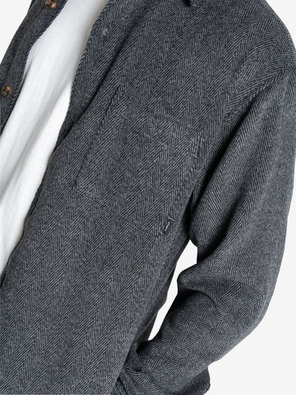 United Front Long Sleeve Flannel - Black