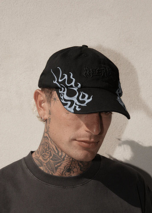 Scorched - Recycled Six Panel Cap - Black