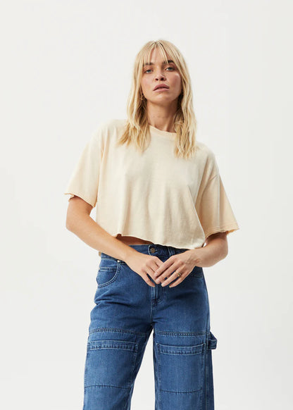 SLAY CROPPED - HEMP OVERSIZED T-SHIRT