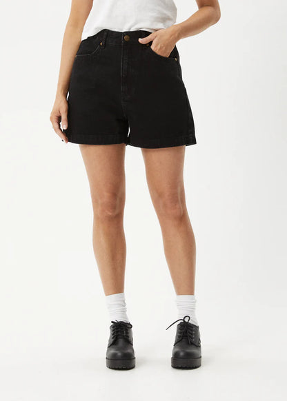 SEVENTY THREES - ORGANIC DENIM HIGH WAISTED SHORTS
