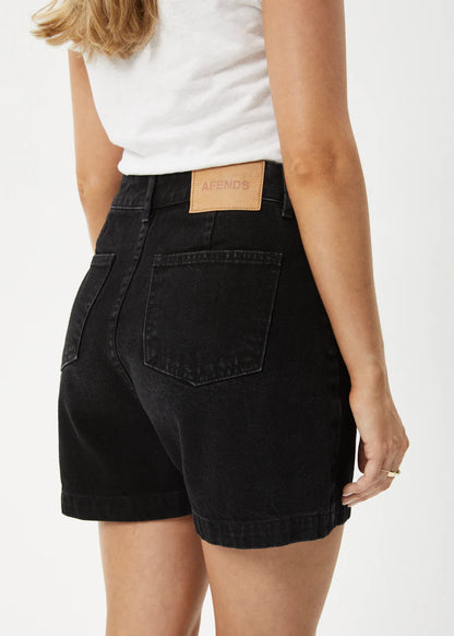 SEVENTY THREES - ORGANIC DENIM HIGH WAISTED SHORTS