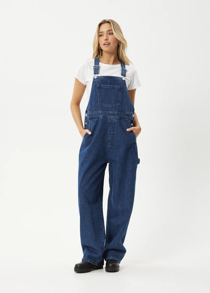 Louis - Denim Baggy Overalls - Authentic Blue