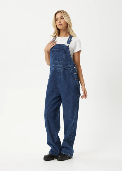 Louis - Denim Baggy Overalls - Authentic Blue