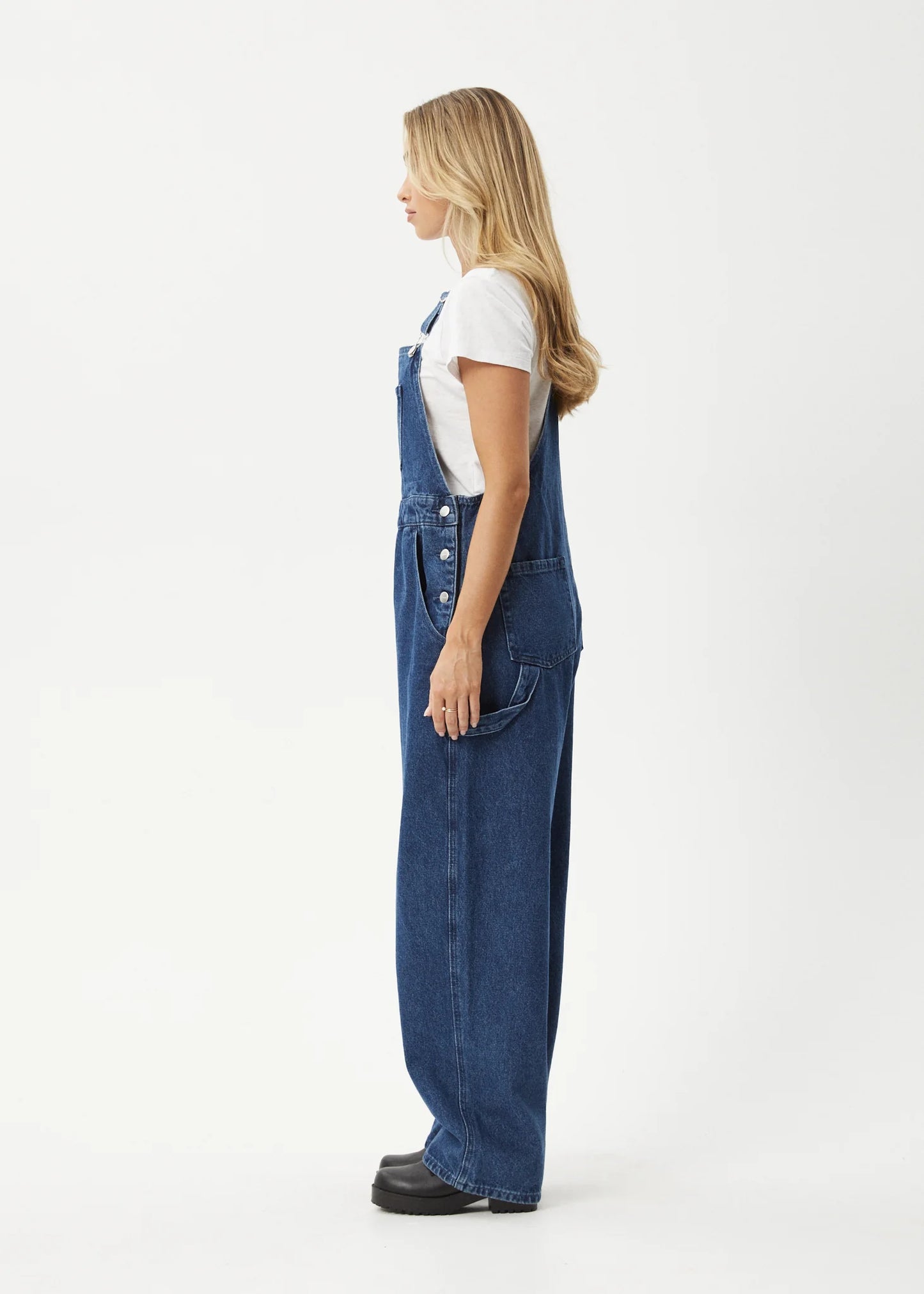 Louis - Denim Baggy Overalls - Authentic Blue