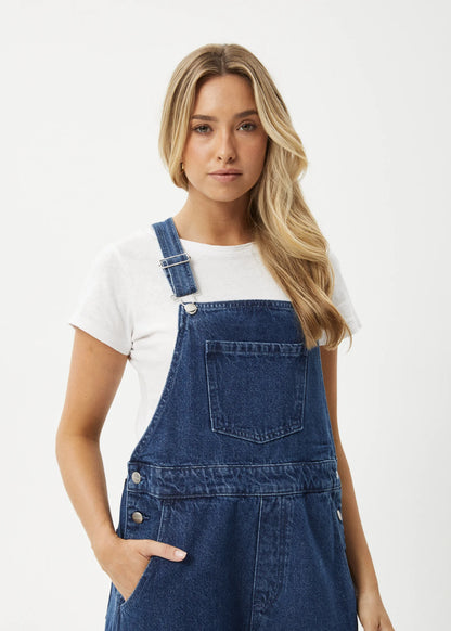 Louis - Denim Baggy Overalls - Authentic Blue