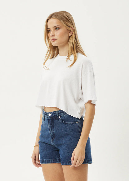 Slay Cropped - Oversized Tee - Black