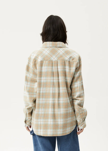 Lighthouse - Recycled Flannel Shirt - Taupe