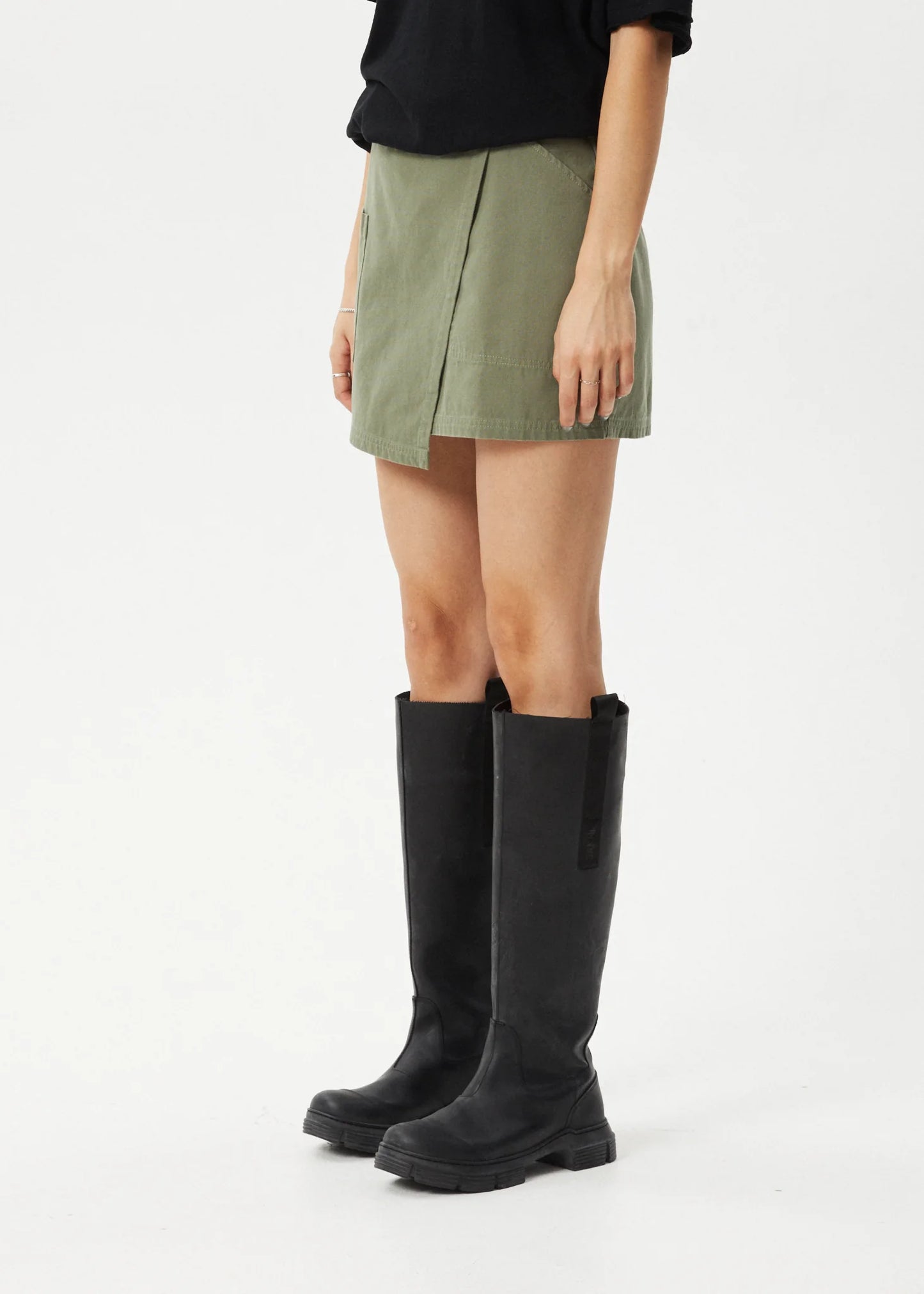 Fraser - Recycled Utility Mini Skirt - Olive