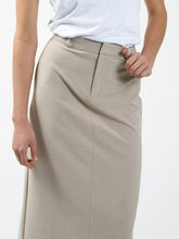 Load image into Gallery viewer, Column Suiting Skirt - Stone
