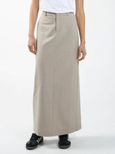 Load image into Gallery viewer, Column Suiting Skirt - Stone

