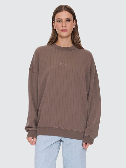 THRILLS WORKWEAR RIB COCOON PANEL CREW
