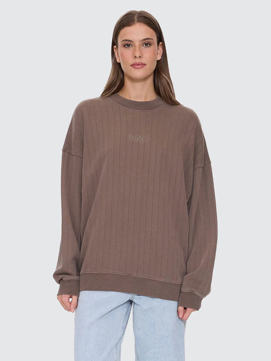 THRILLS WORKWEAR RIB COCOON PANEL CREW