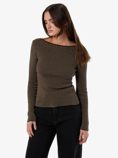 NATURAL CAUSES REVERSIBLE KNIT TOP