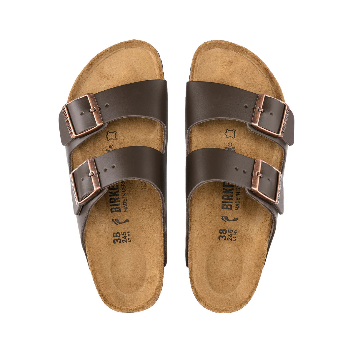 Arizona Dark Brown Smooth Leather Narrow