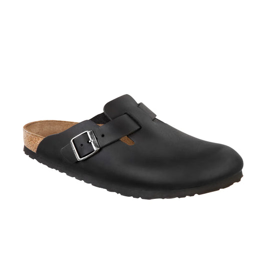 BOSTON BLACK OILED LEATHER REG