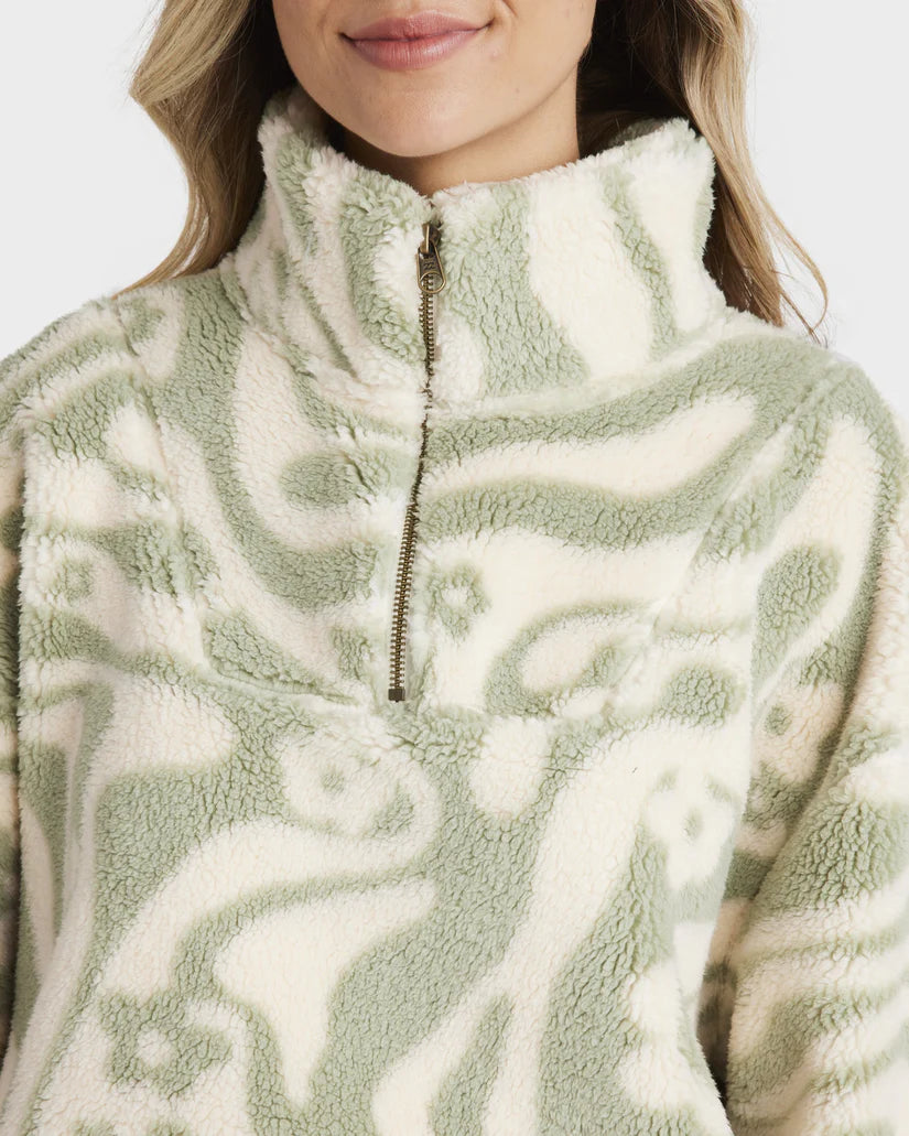 GOLDEN GROOVE HALF ZIP CREW
