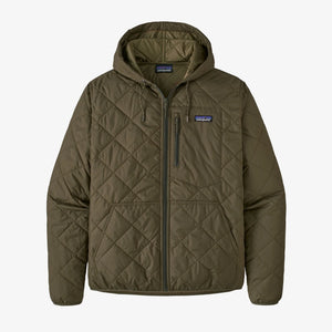 M'S DIAMOND QUILTED BOMBER HOODY
