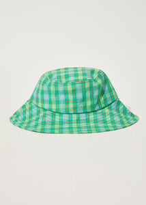 HEMP CHECK WIDE BRIM HAT