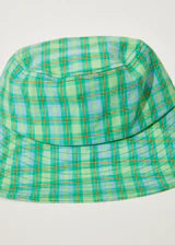 HEMP CHECK WIDE BRIM HAT