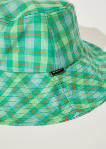 HEMP CHECK WIDE BRIM HAT