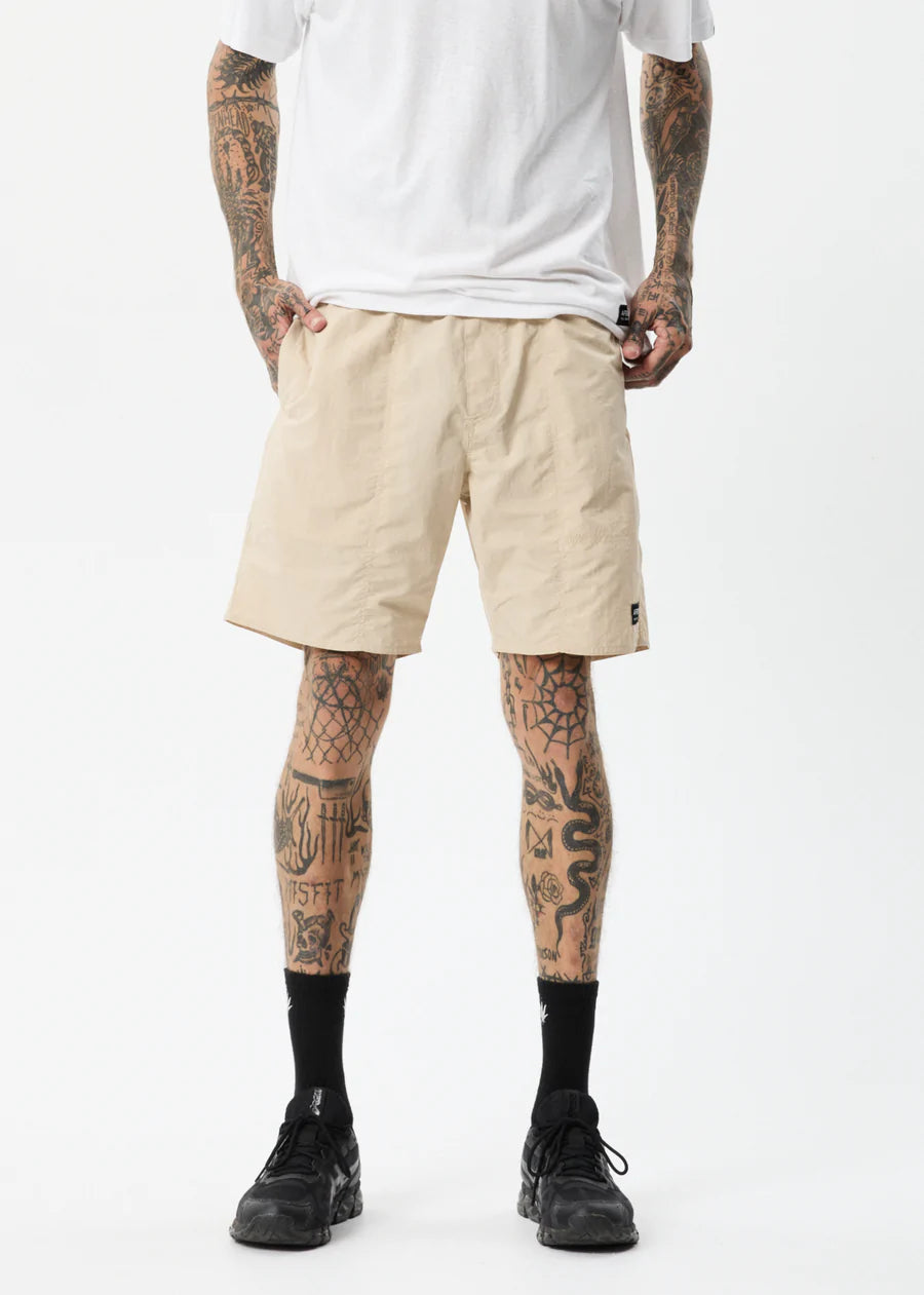 BAYWATCH MISPRINT ELASTIC WAIST SHORTS