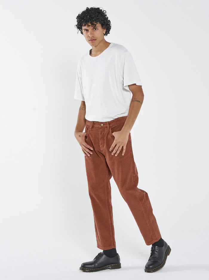 CHOPPED DENIM CORD JEAN
