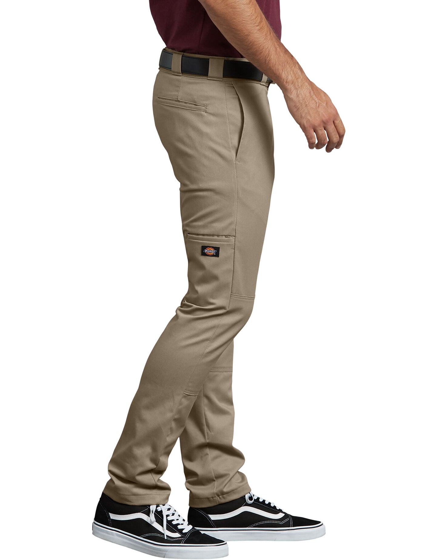 SKINNY STRAIGHT FIT DOUBLE KNEE WORK PANT