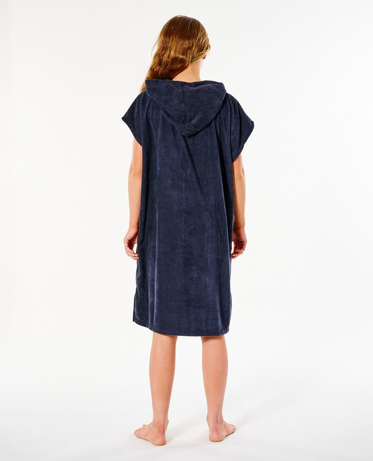 SCRIPT HOODED TOWEL-GIRL